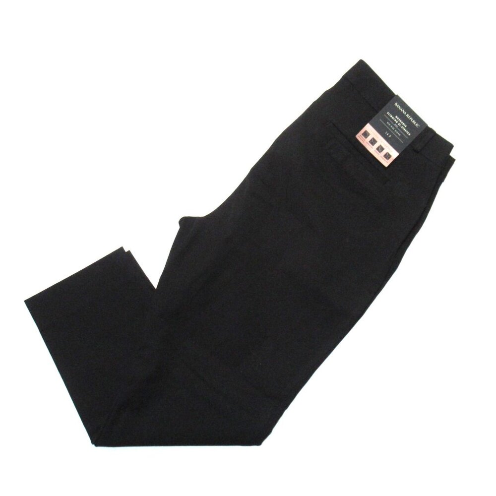 NWT Banana Republic Mid-rise Sloan Skinny Black Bi-Stretch Slim Ankle Pant 14P